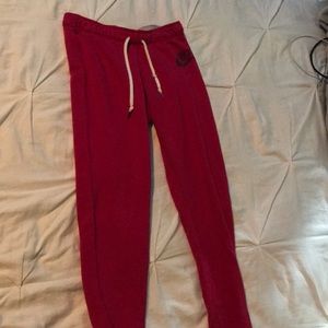 Pink Nike joggers